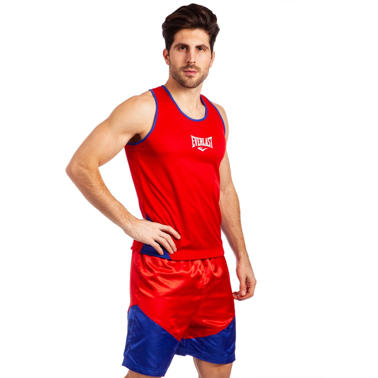 

Форма для бокса боксерская форма Everlast Heroe 3061 размер L (48-50) Red-Blue