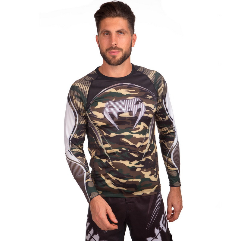 

Рашгард мужской с длинным рукавом Venum Camo Hero Heroe 8124 размер  (44-46) Camouflage-Green, Рашгард мужской с длинным рукавом Venum Camo Hero Heroe 8124 размер M (44-46) Camouflage-Green