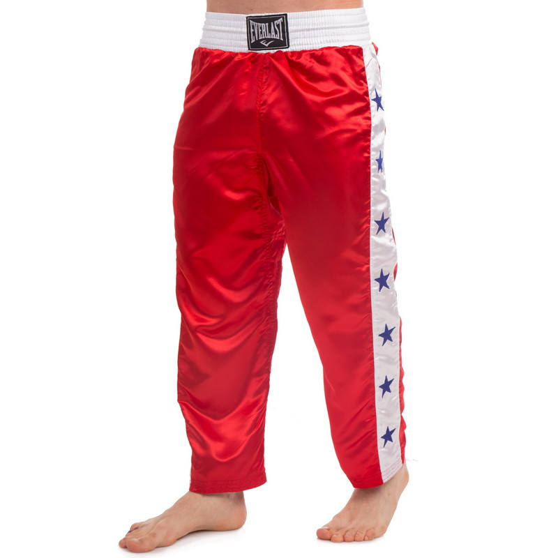 

Штаны для кикбоксинга Everlast Heroe 9016 размер M (46-48) Red-White