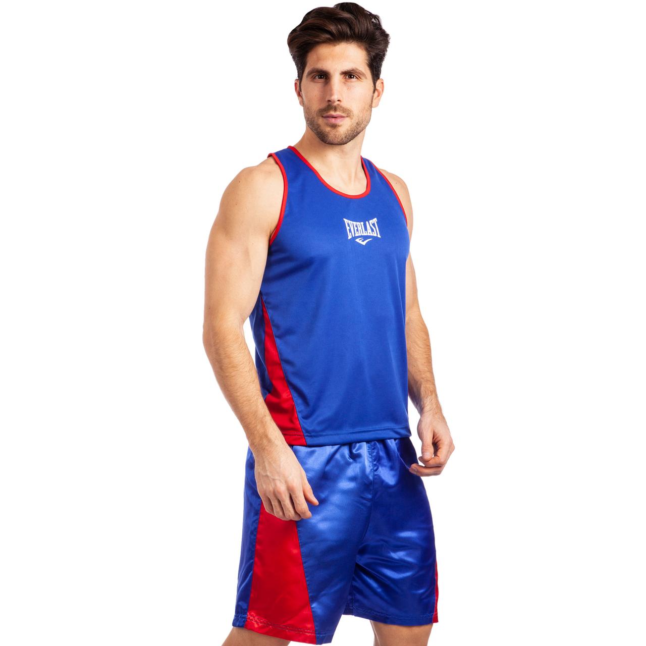 

Форма для бокса боксерская форма Everlast Heroe 3062 размер M (46-48) Blue-Red