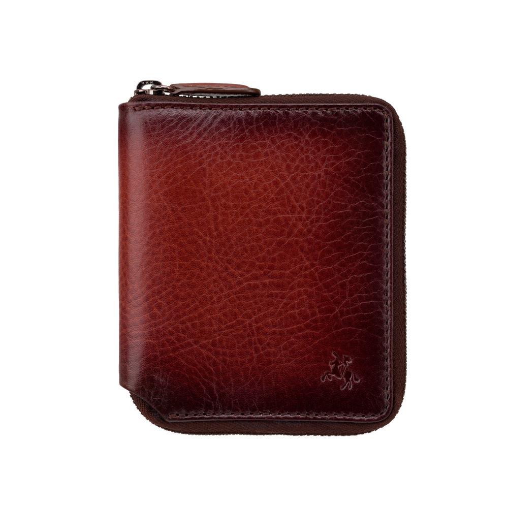 

Винтажный мужской кошелек на молнии Visconti AT65 Mondello c RFID (Burnish Tan)