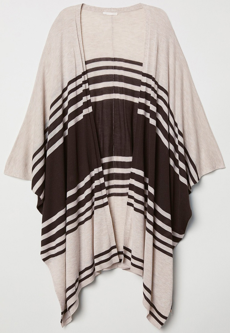 

Накидка H&M 3hm03300161 / Бежевая, Накидка H&M 3hm03300161 XS/S Бежевая