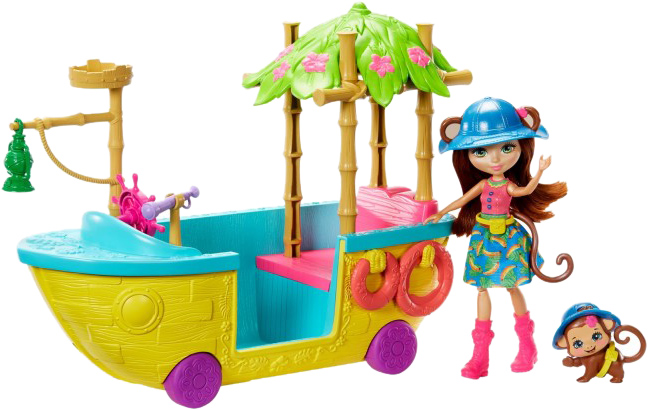 

Набор Enchantimals Лодка из Джанглвуда Обезьянки Мерит (GFN58) (0887961766639)