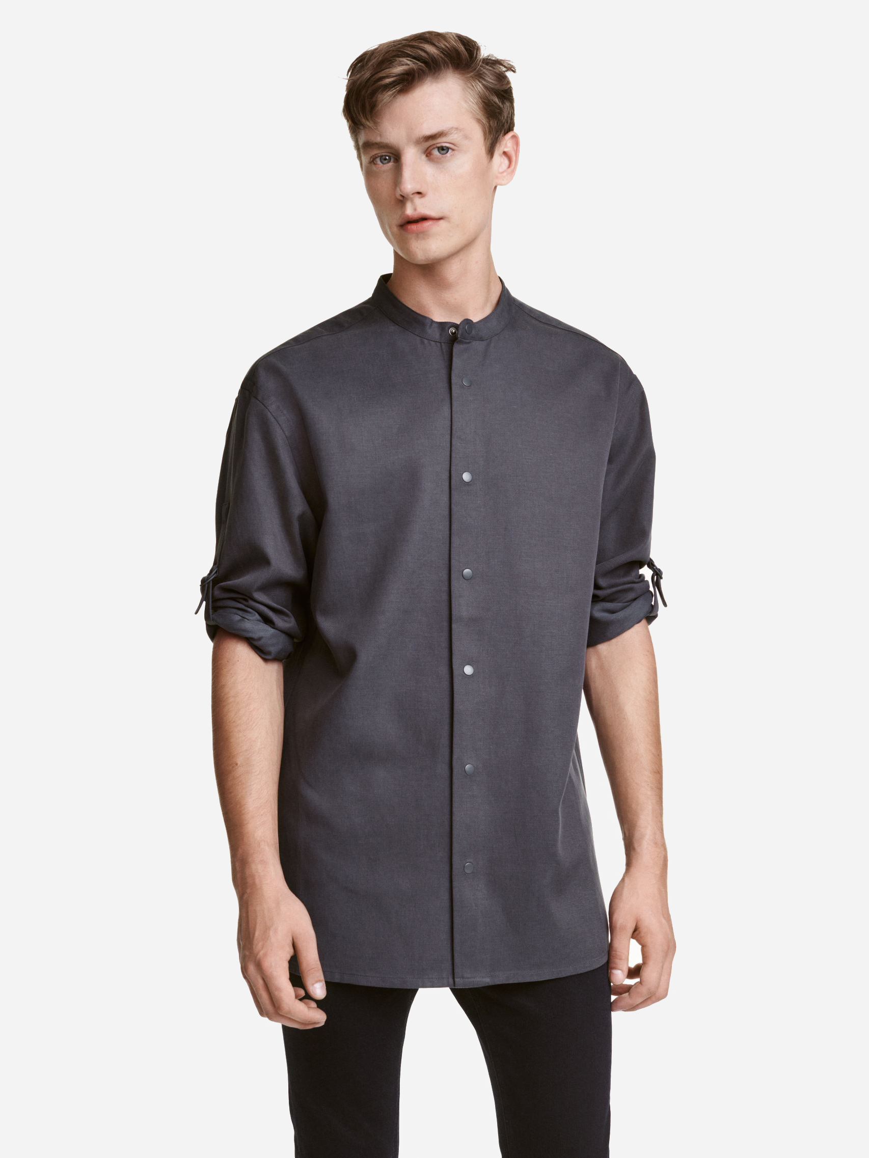 

Рубашка H&M 7963647 L Серая
