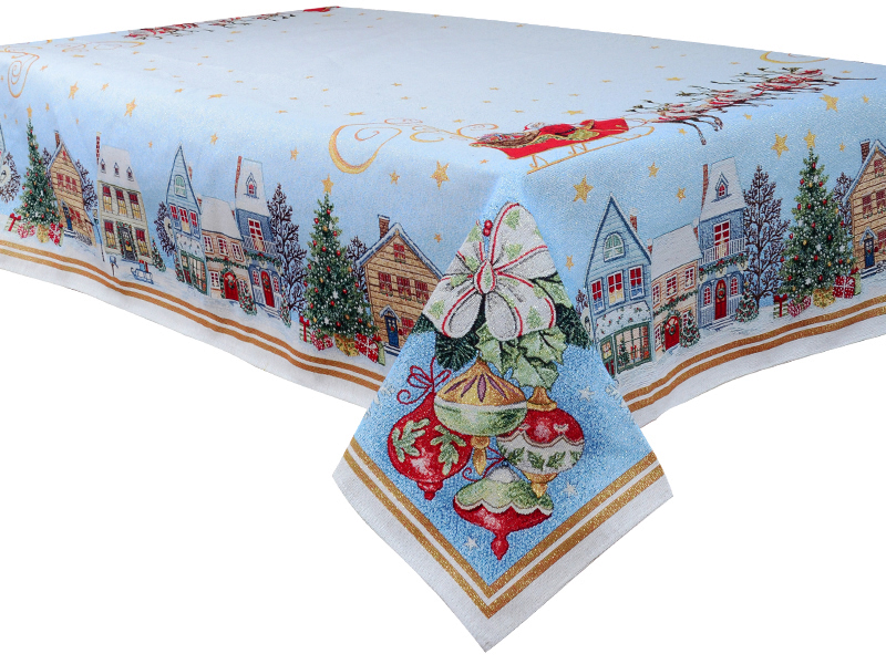 

Скатерть гобеленовая с люрексом Lefard Home Textile 716 Comet 140х140 см