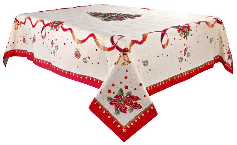 

Скатерть гобеленовая с люрексом Lefard Home Textile 716 Navidad Lurex 140х140 см