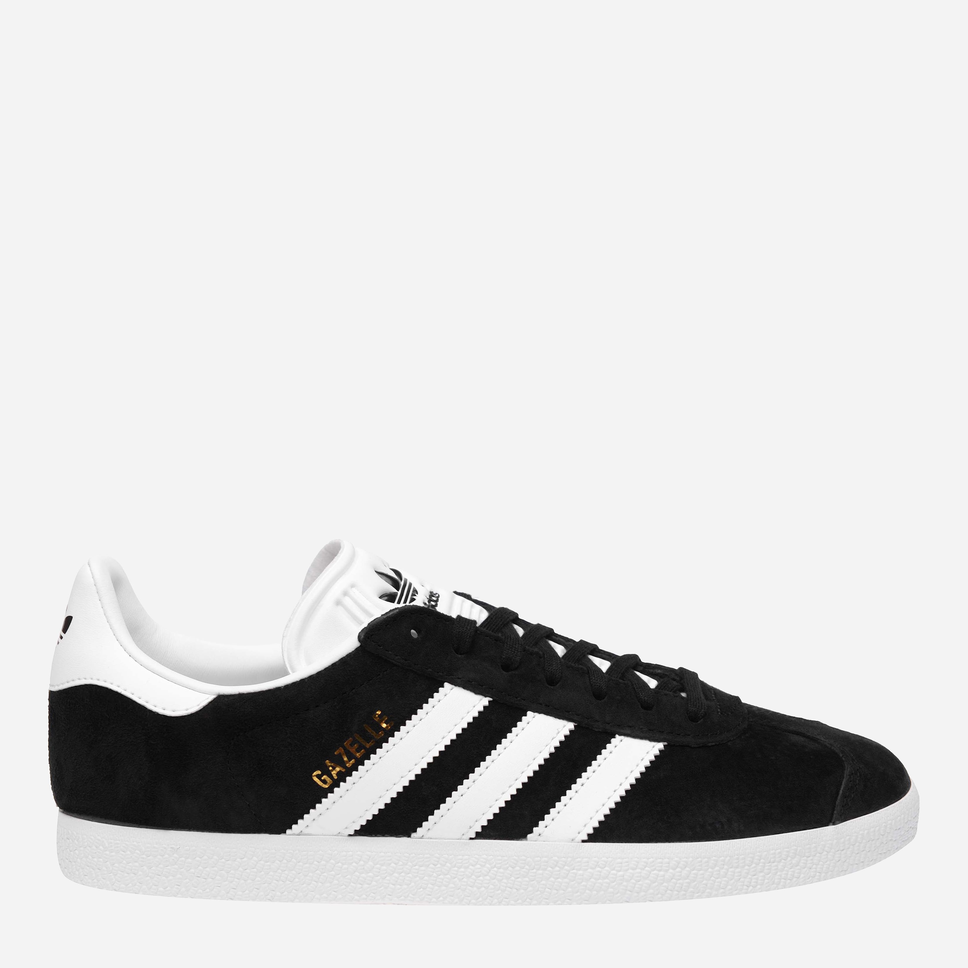 Акція на Чоловічі кеди низькі Adidas Gazelle BB5476 40.5 (7UK) 25.5 см Cblack/White/Goldmt від Rozetka