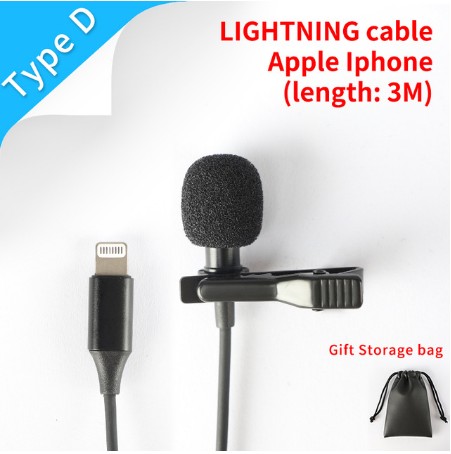 

Петличный микрофон TKL Lavalier Lightning для Айфона - professional mic for iPhone