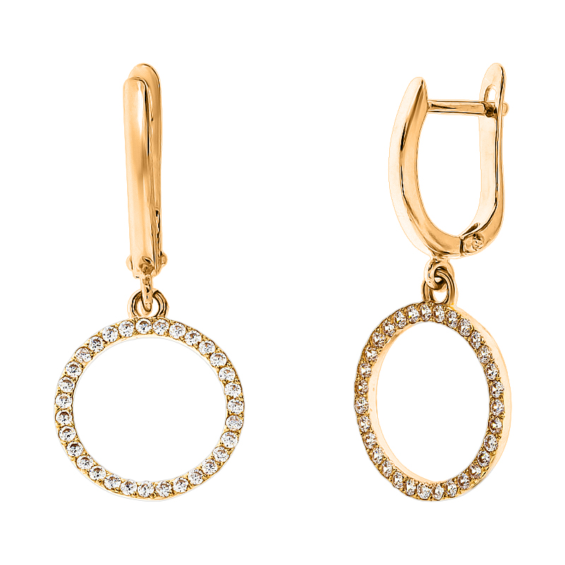 

Серьги-подвески Diamant С2451