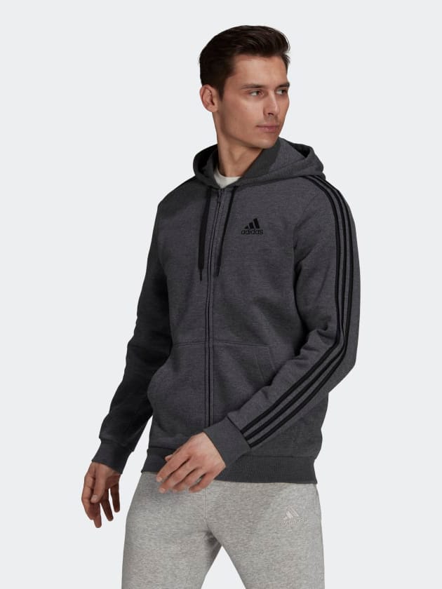 

Толстовка Adidas M 3S Fl Fz Hd HB0042 S Dgreyh