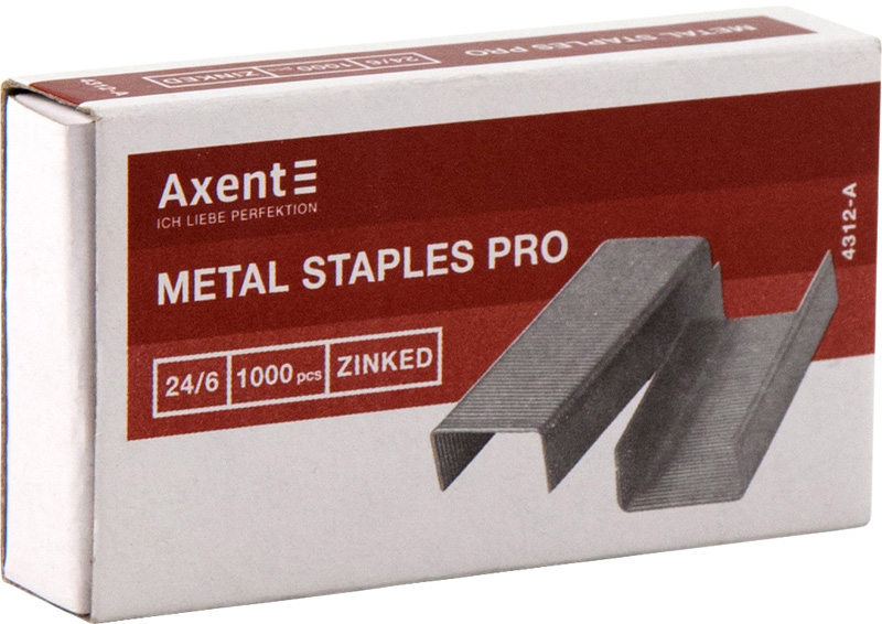 

Набор скоб Axent Pro №24/6 20 упаковок по 1000 шт (4312-A)