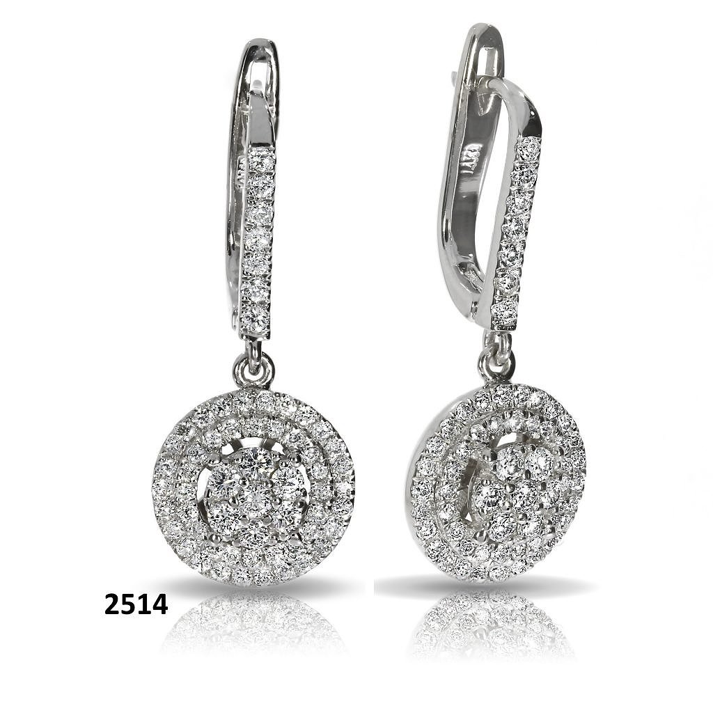 

Серьги из белого золота с бриллиантами 1685812
