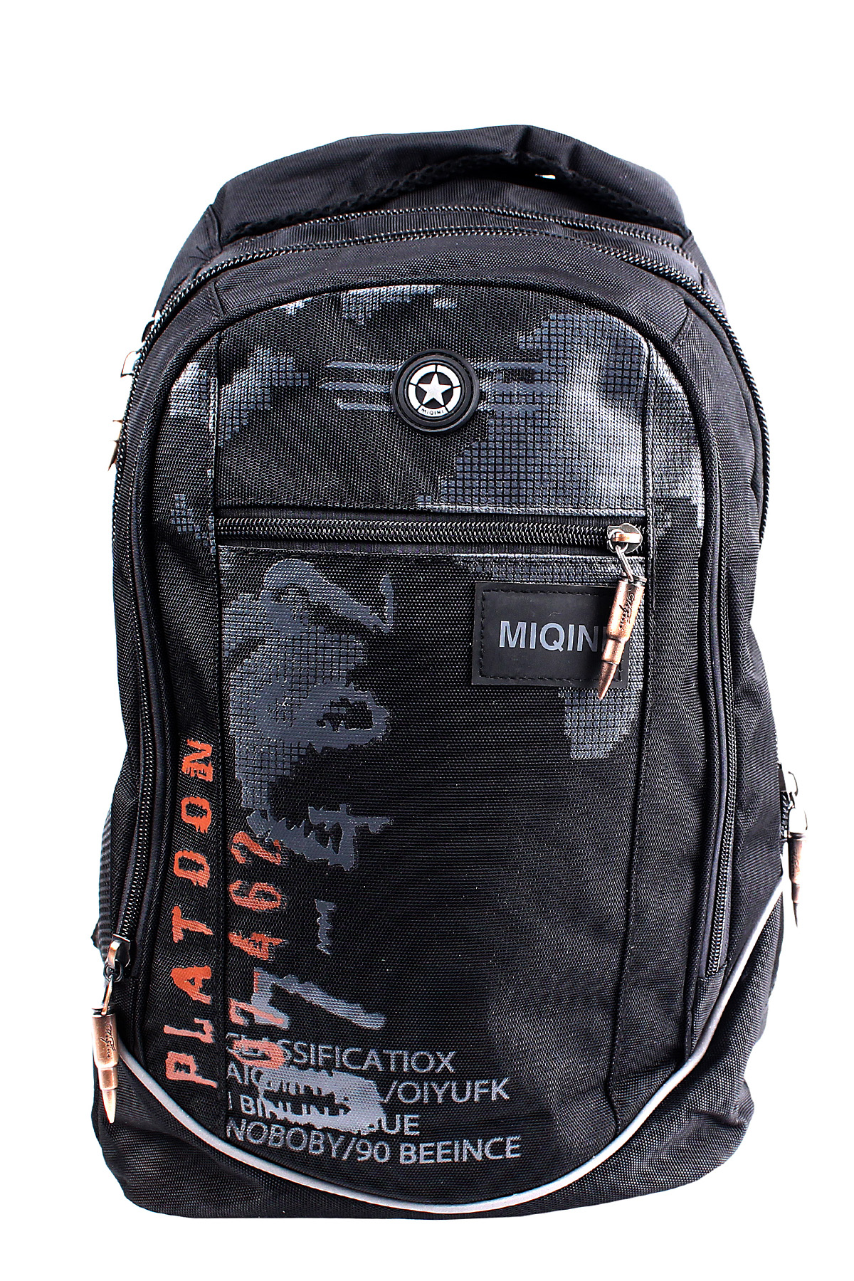 

Рюкзак школьный Migini 8878BBLACK черный 2000903851929