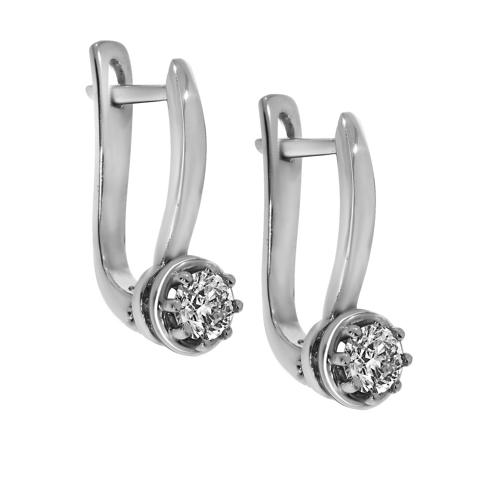 

Серьги из белого золота с бриллиантами 816759