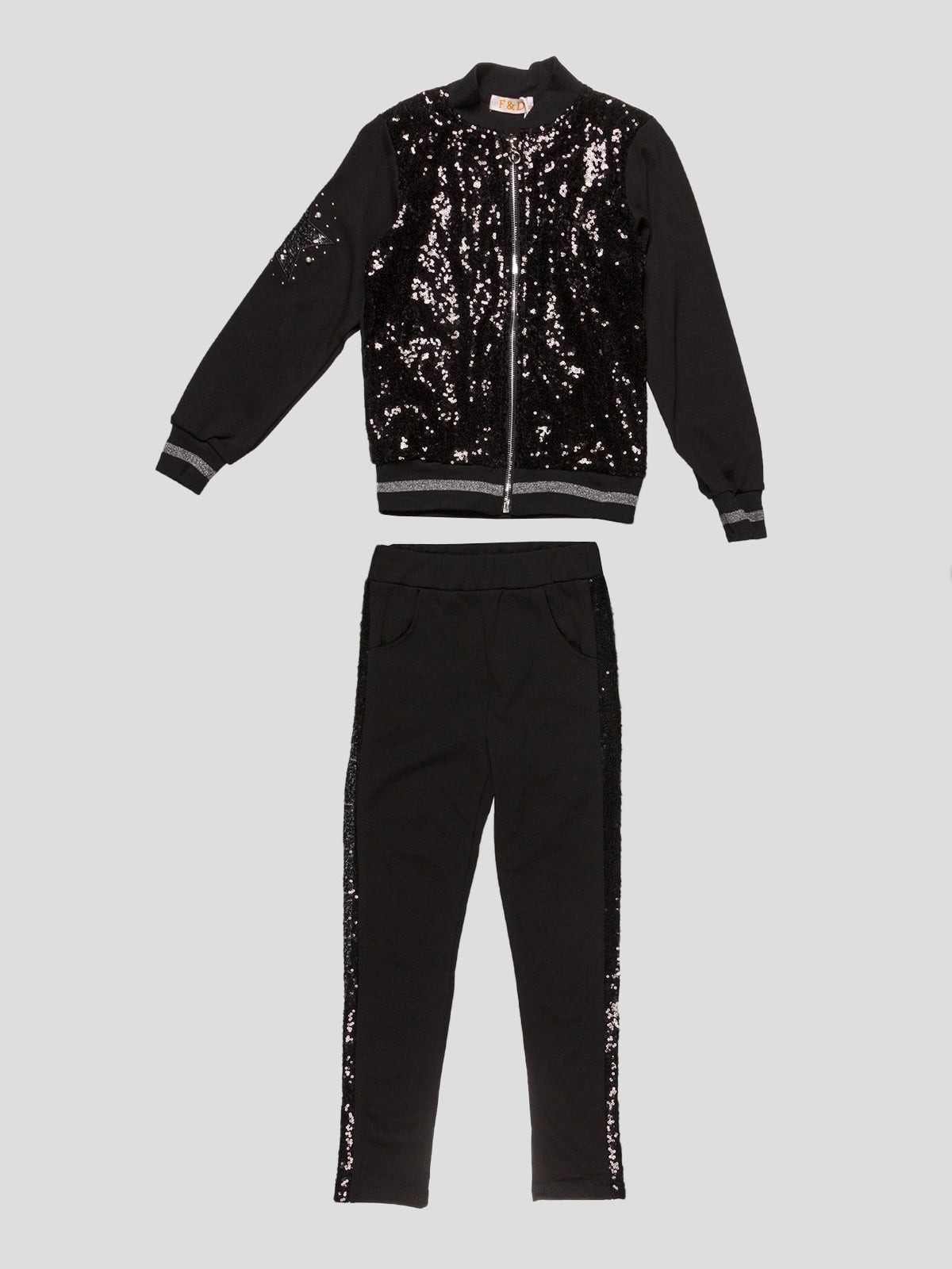 

Спортивный костюм для девочки F&D Fd0126 122-128 Черный