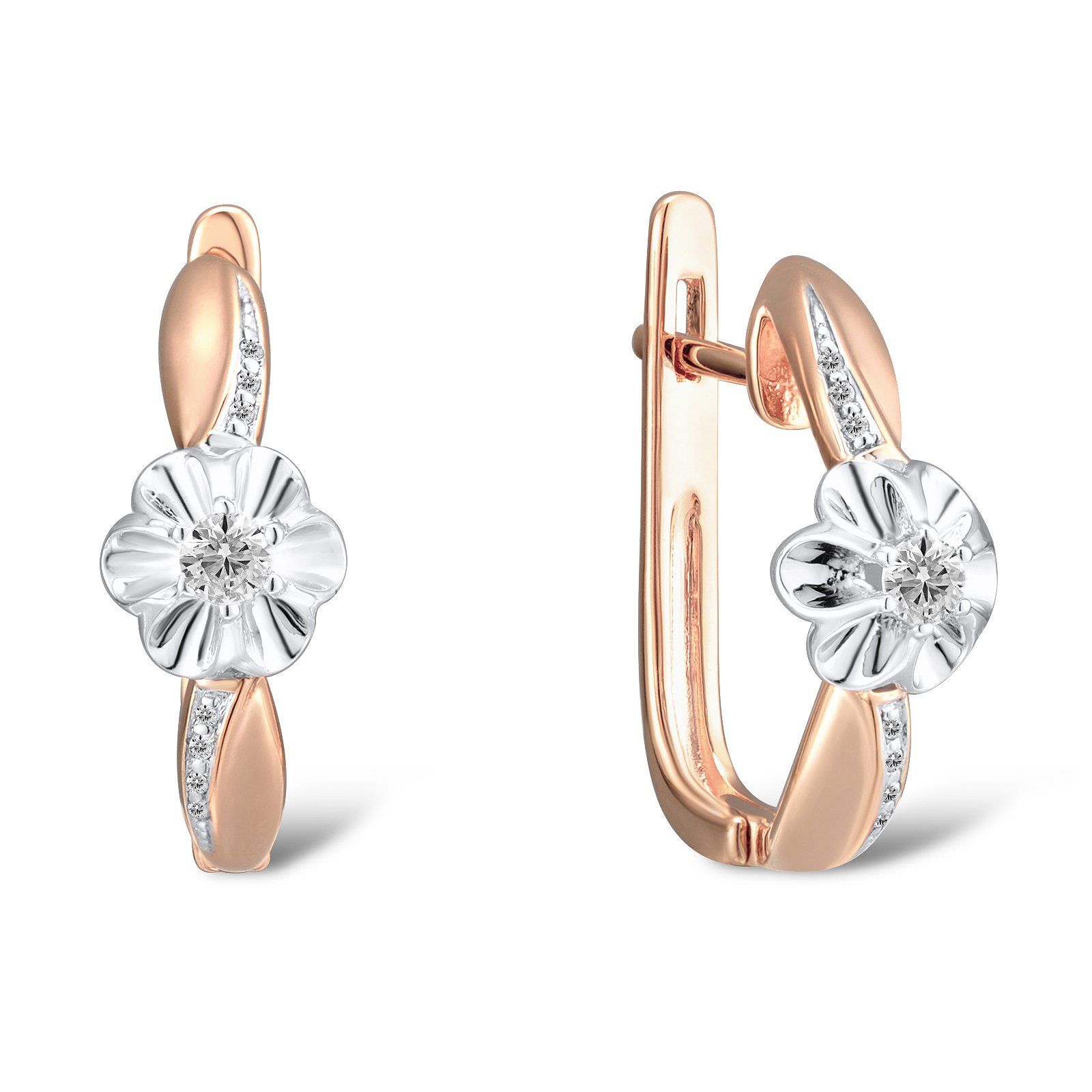 

Серьги из красного золота с бриллиантами 1554531