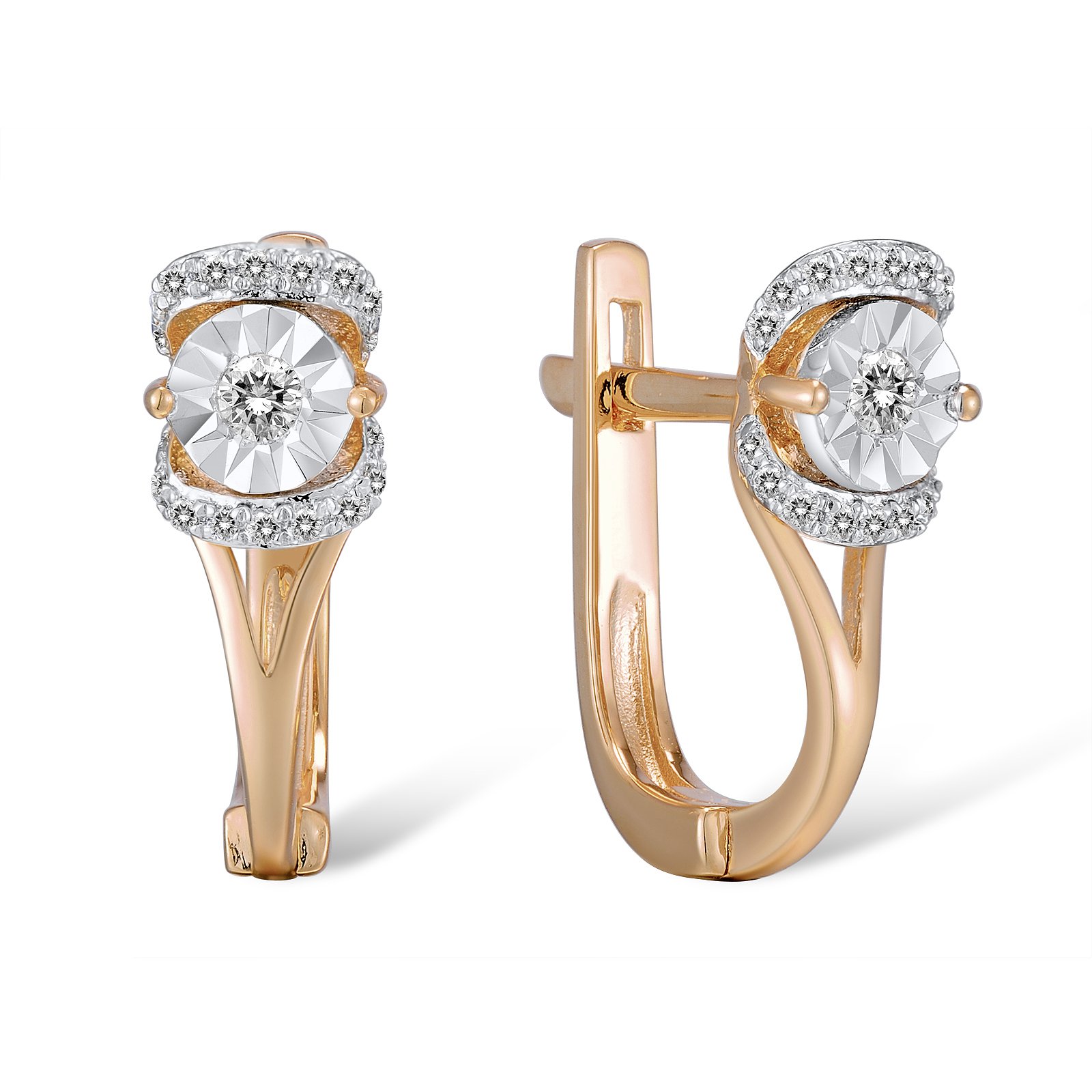 

Серьги из красного золота с бриллиантами 327640