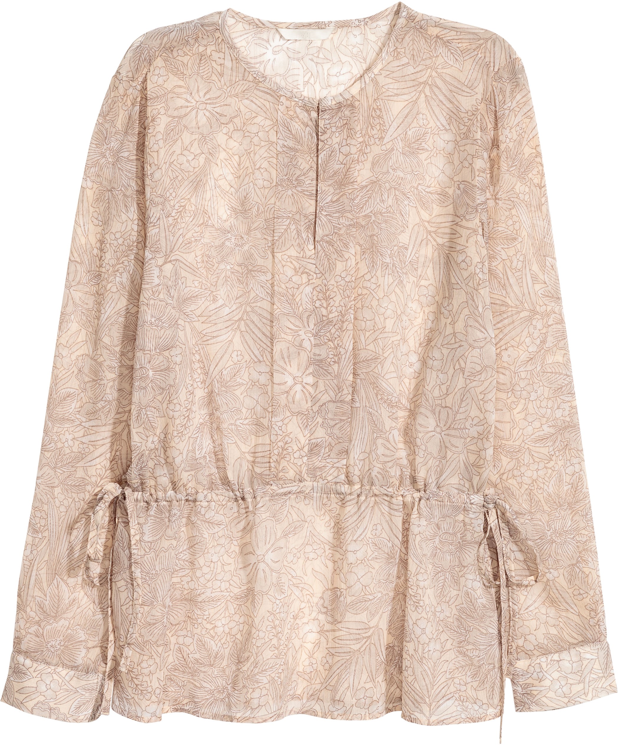 

Блузка H&M 3hm06100049 36 Бежевая