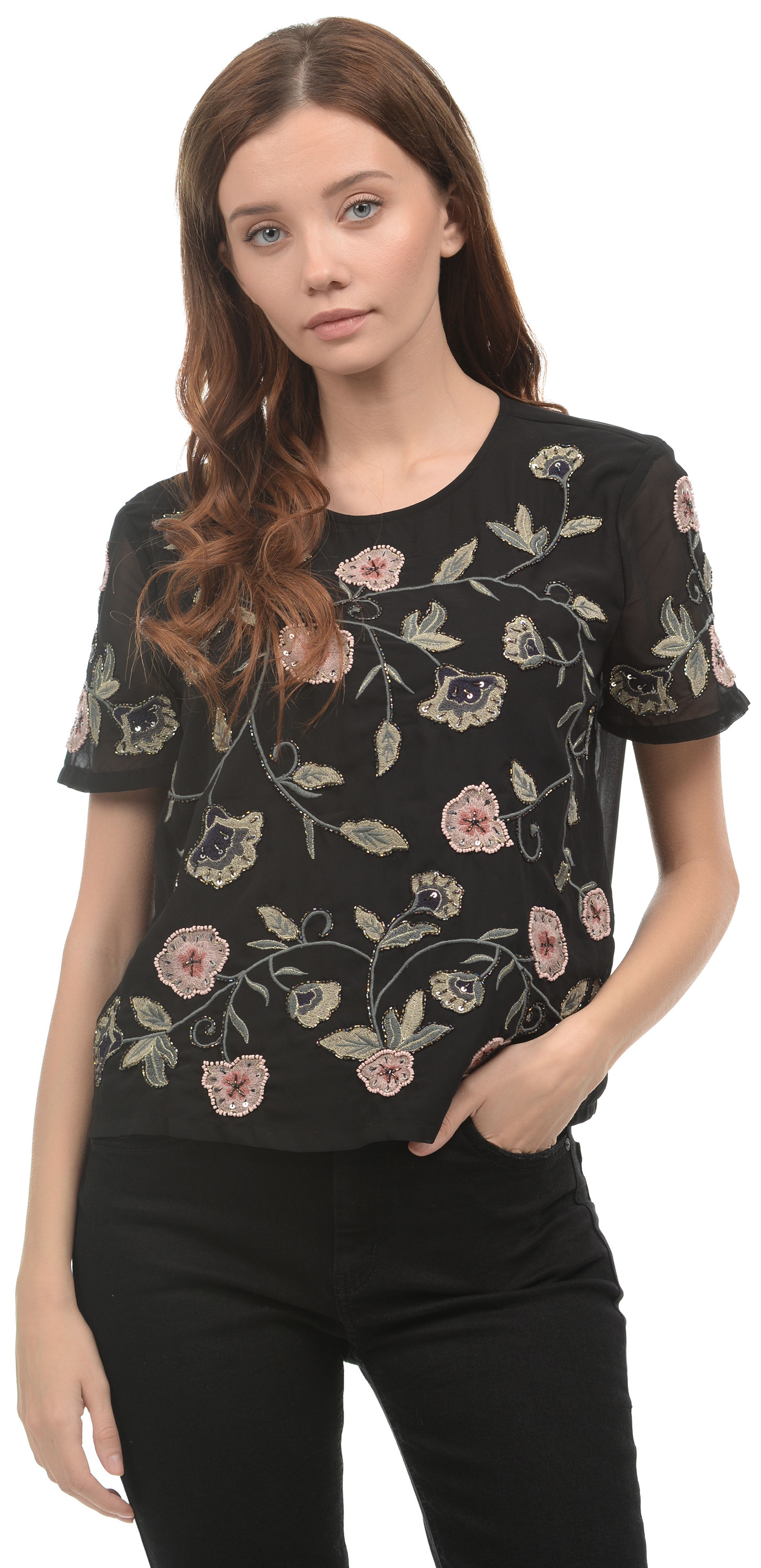 

Блузка H&M 3hm06100150 38 Черная