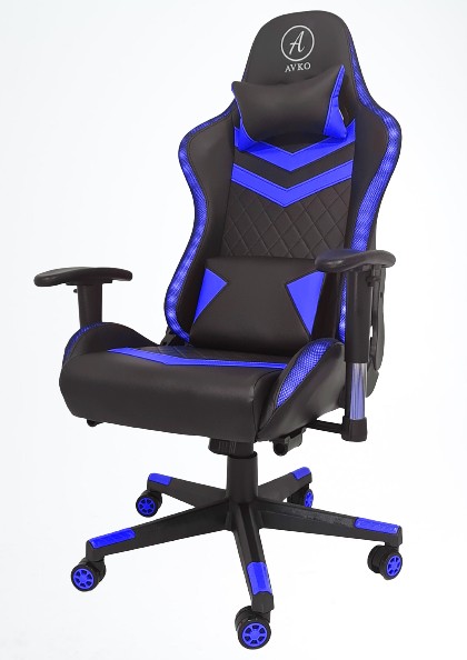 

Кресло геймерское, компютерное Avko Style AG70650 Blue RGB подсветка