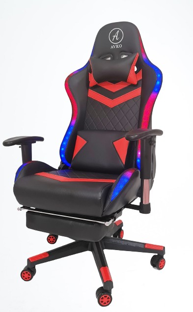 

Кресло геймерское, компютерное Avko Style AG72820 Red RGB подсветка