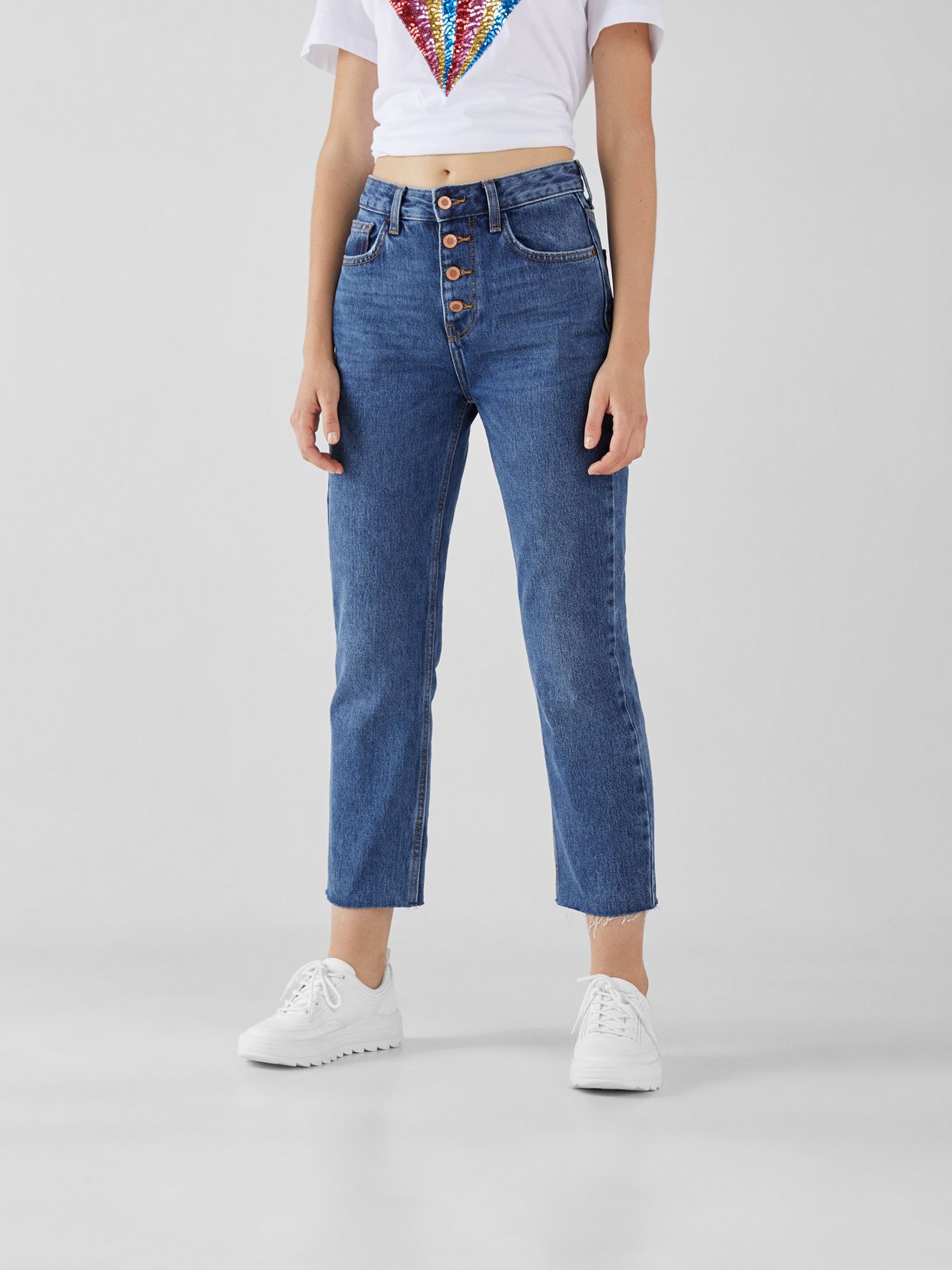 

Джинсы Bershka 05003211428 38 Голубые
