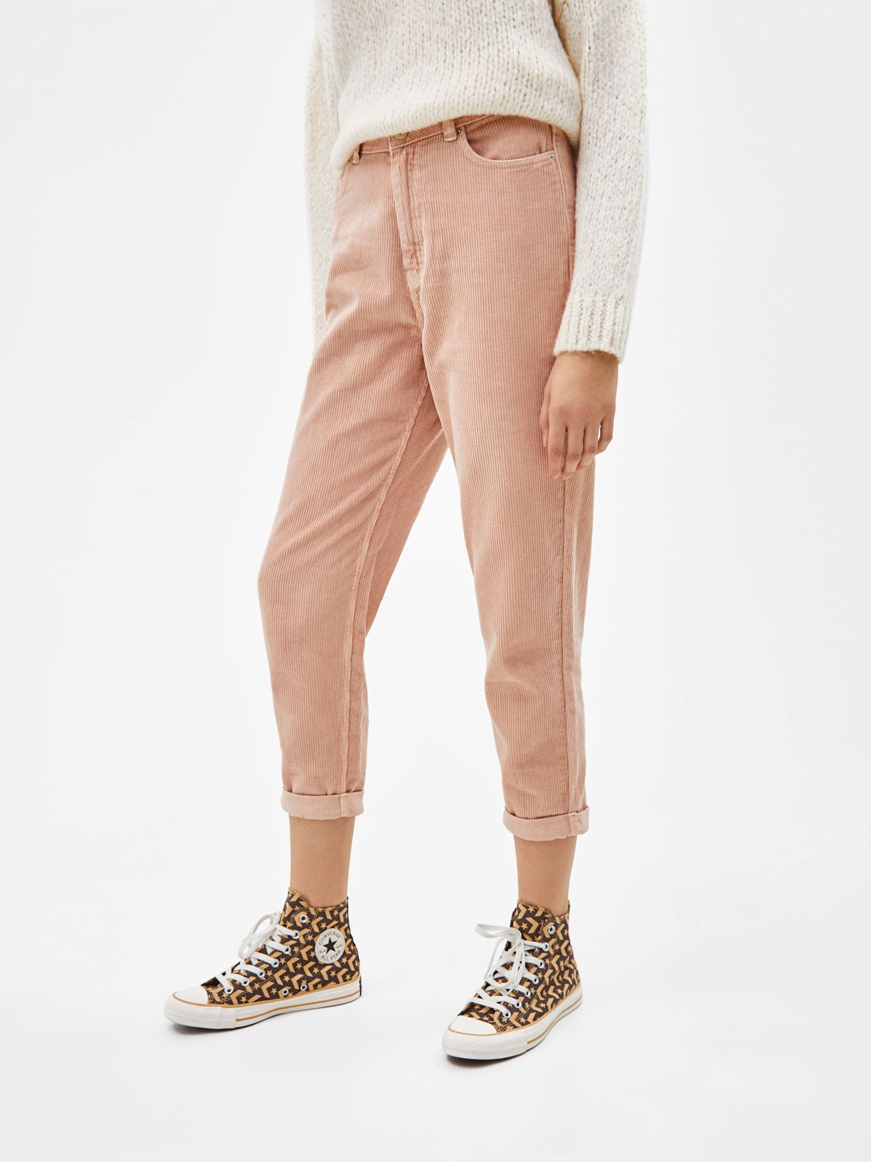 

Брюки Bershka 05092388607 40 Персиковые