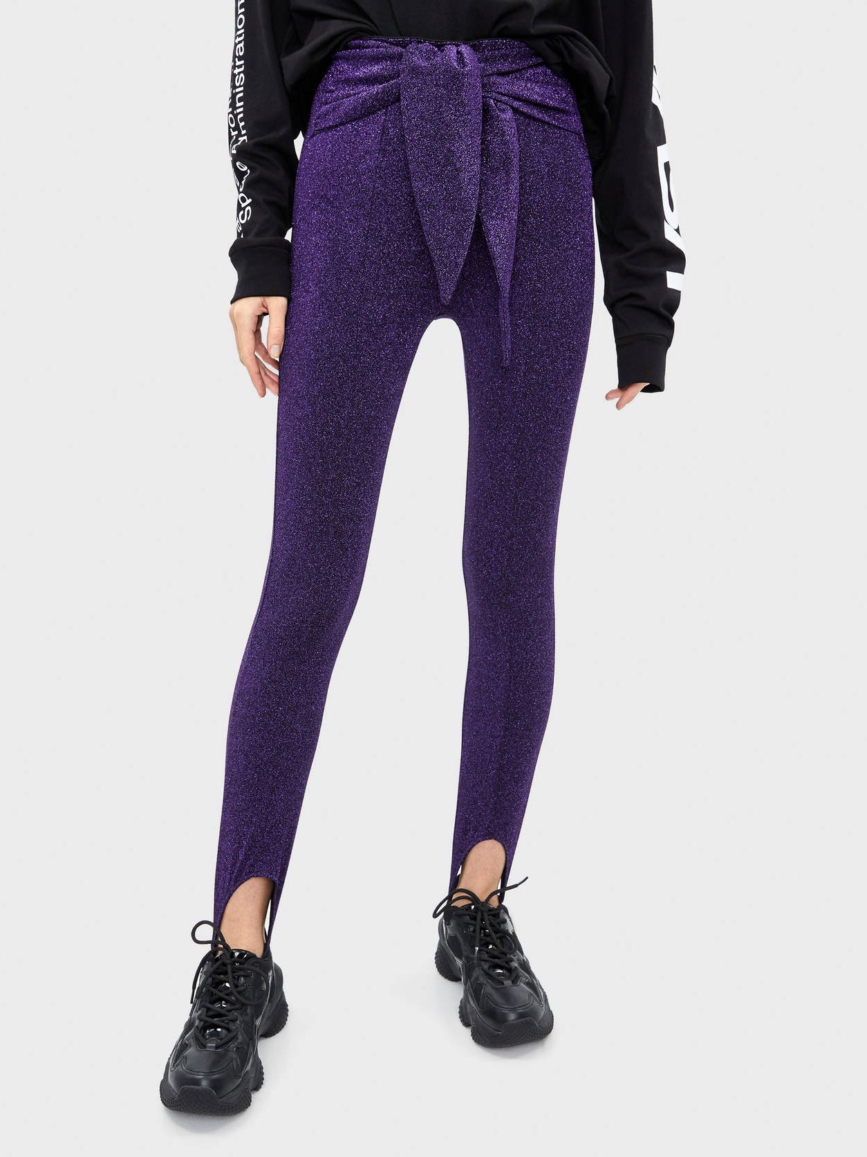 

Леггинсы Bershka 05242115603 S Фиолетовые