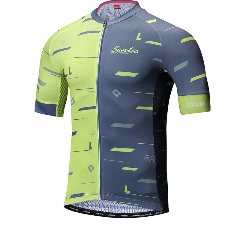 

Велофутболка Santic Elite S Grey/Green F1810S