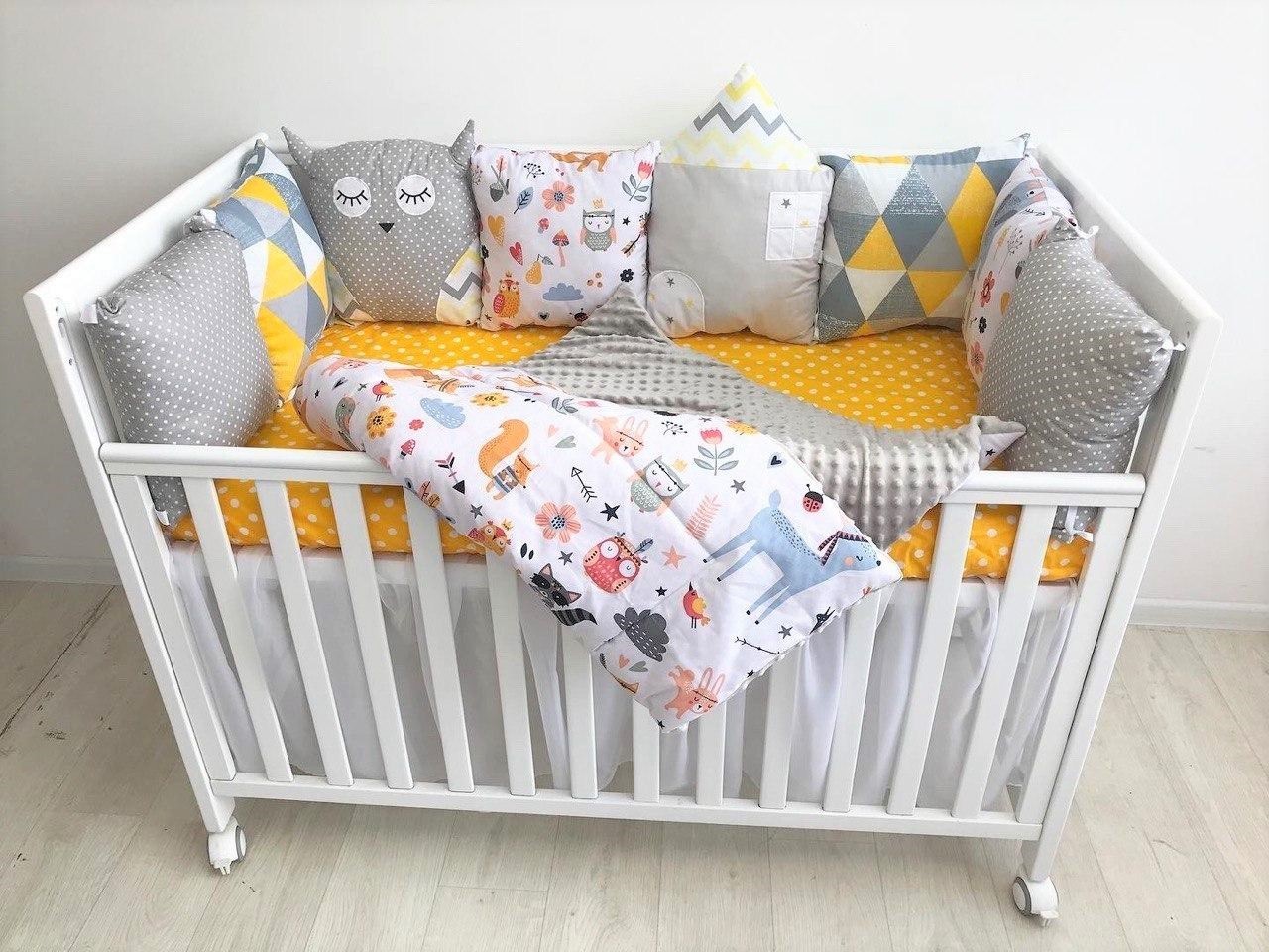 

Детский постельный набор с бортиками Яркие краски Moon Time 120*60см