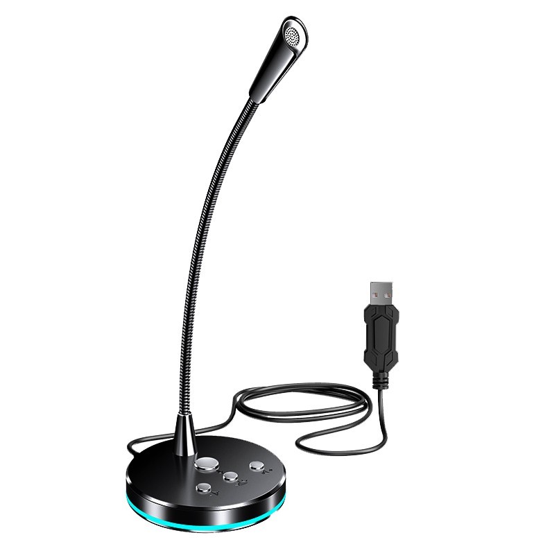 

Настольный микрофон MC W33 USB черный
