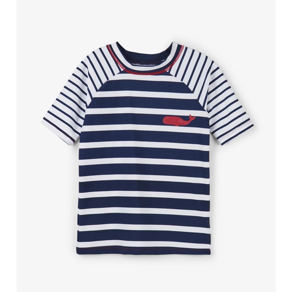 

Футболка для плавання Hatley Nautical Stripes 10A синій 140см (S19SWK1203)