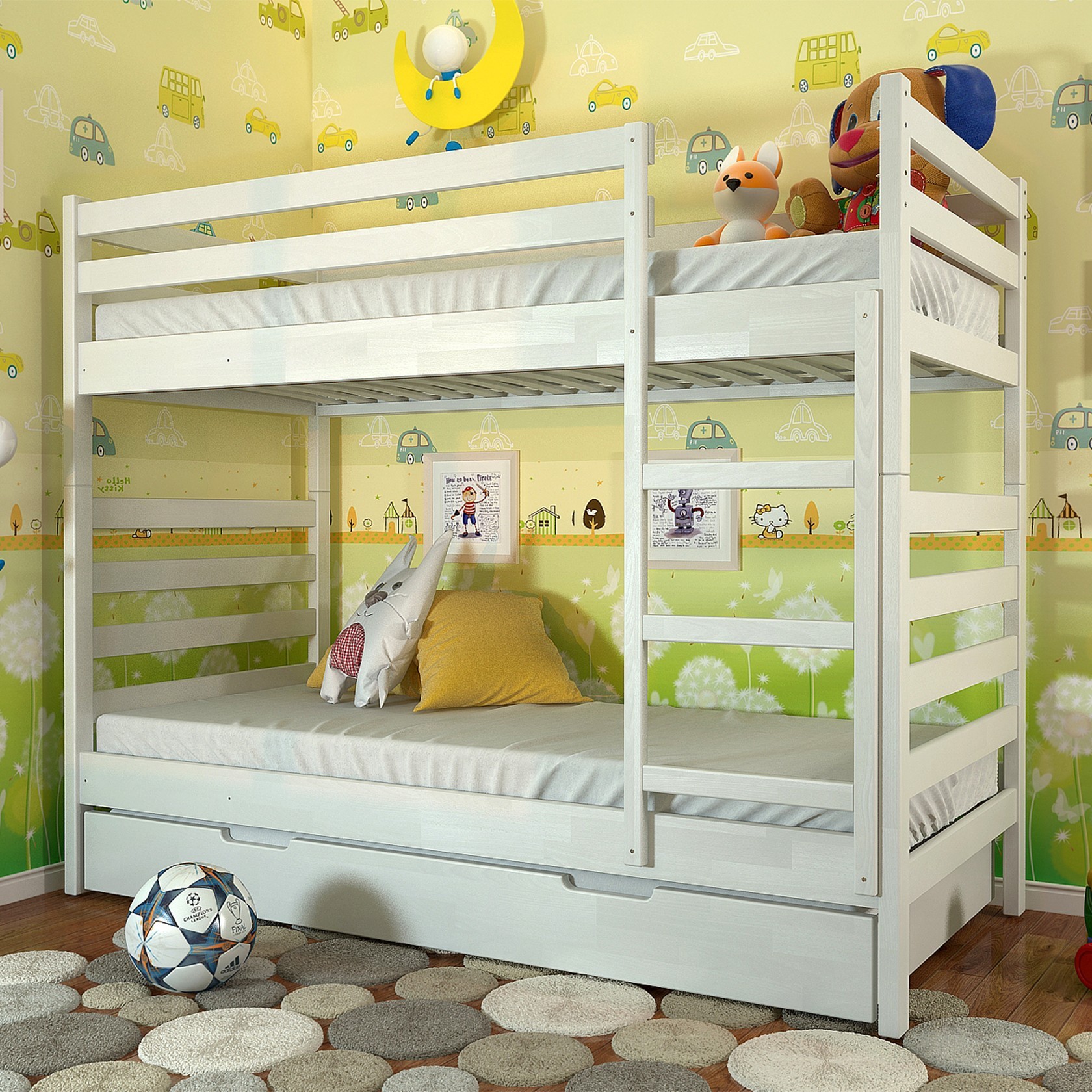 

Детская кровать Рио трансформер (Arbor Drev) Белая 80х190 см 71151_24