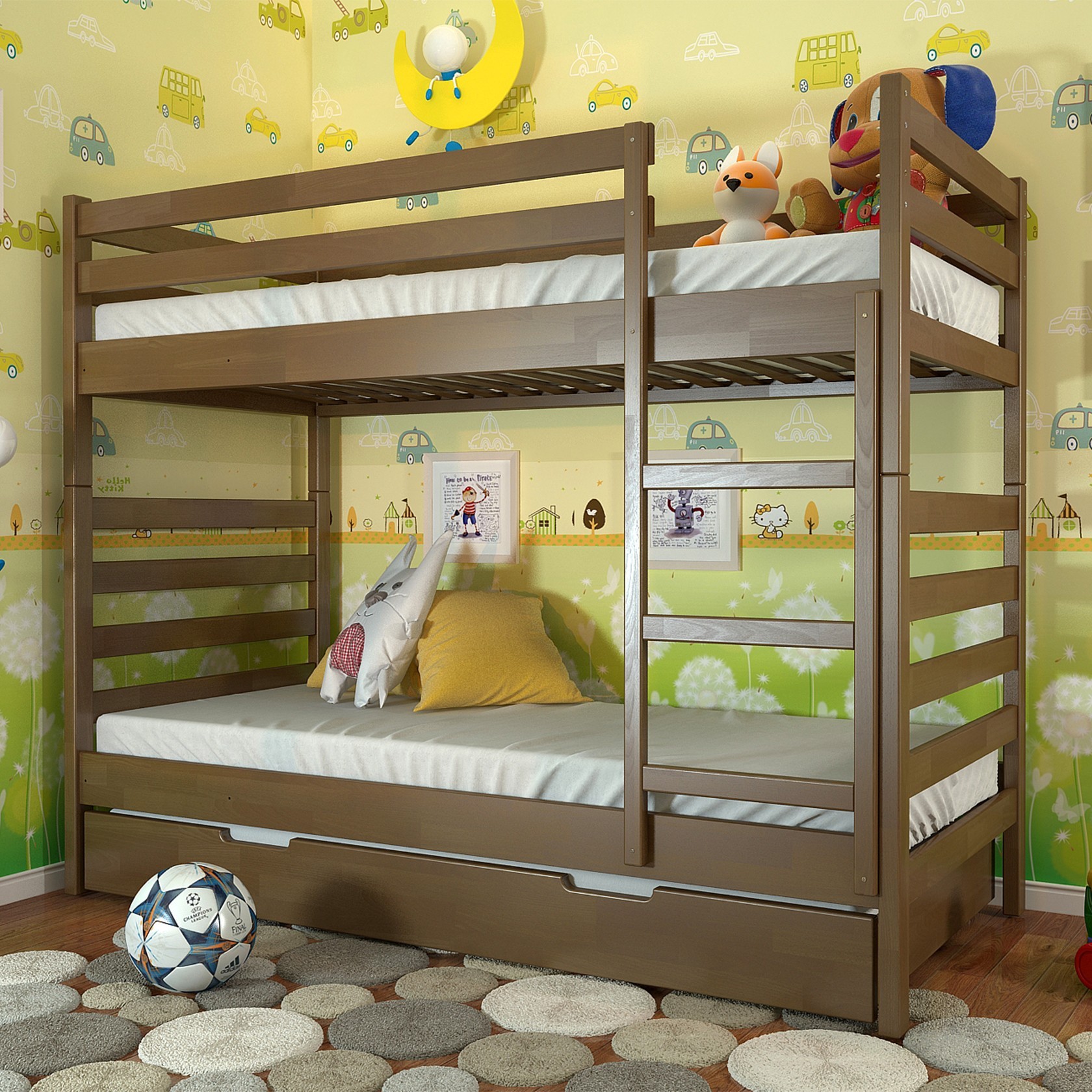 

Детская кровать Рио трансформер (Arbor Drev) Орех 80х190 см 71151_22