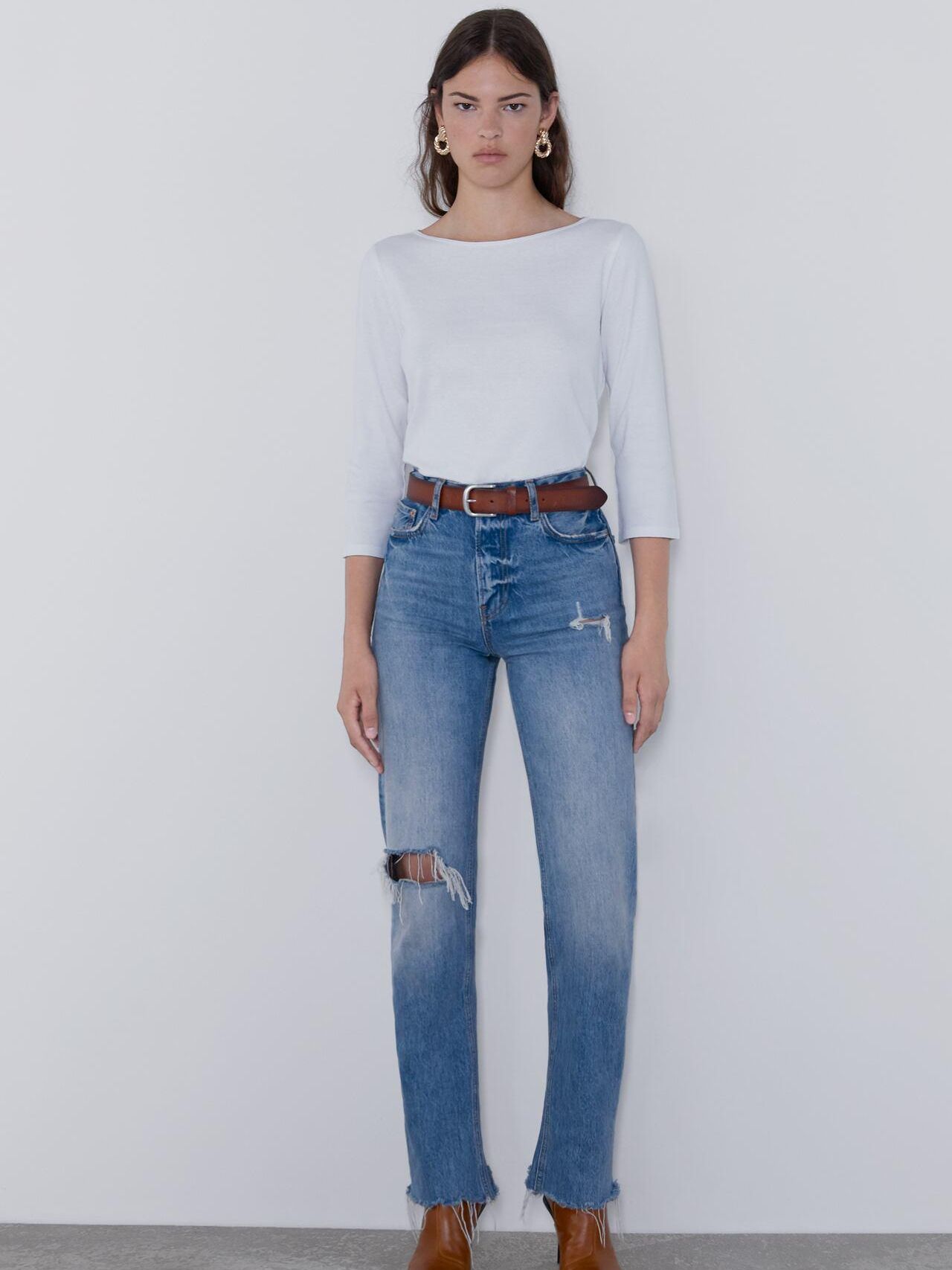 

Лонгслив Zara 4424/628/250-ACTS L Белый