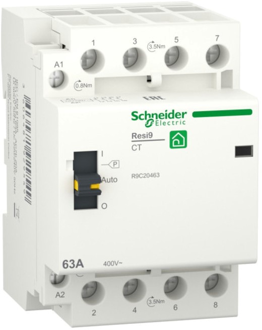 

Контактор Schneider Electric RESI9 63 A, 3P+N, 4NO ~230 В / 50 Гц