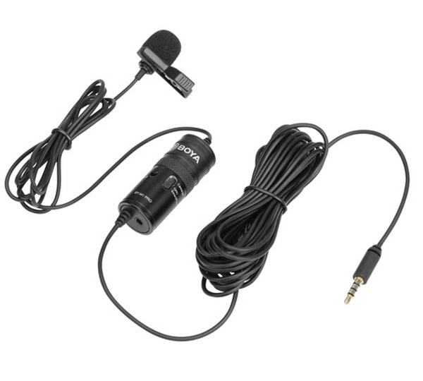 

Петличный микрофон Boya BY-M1 Pro для смартфона, планшета, камеры, компьютера (6 м) (48207)