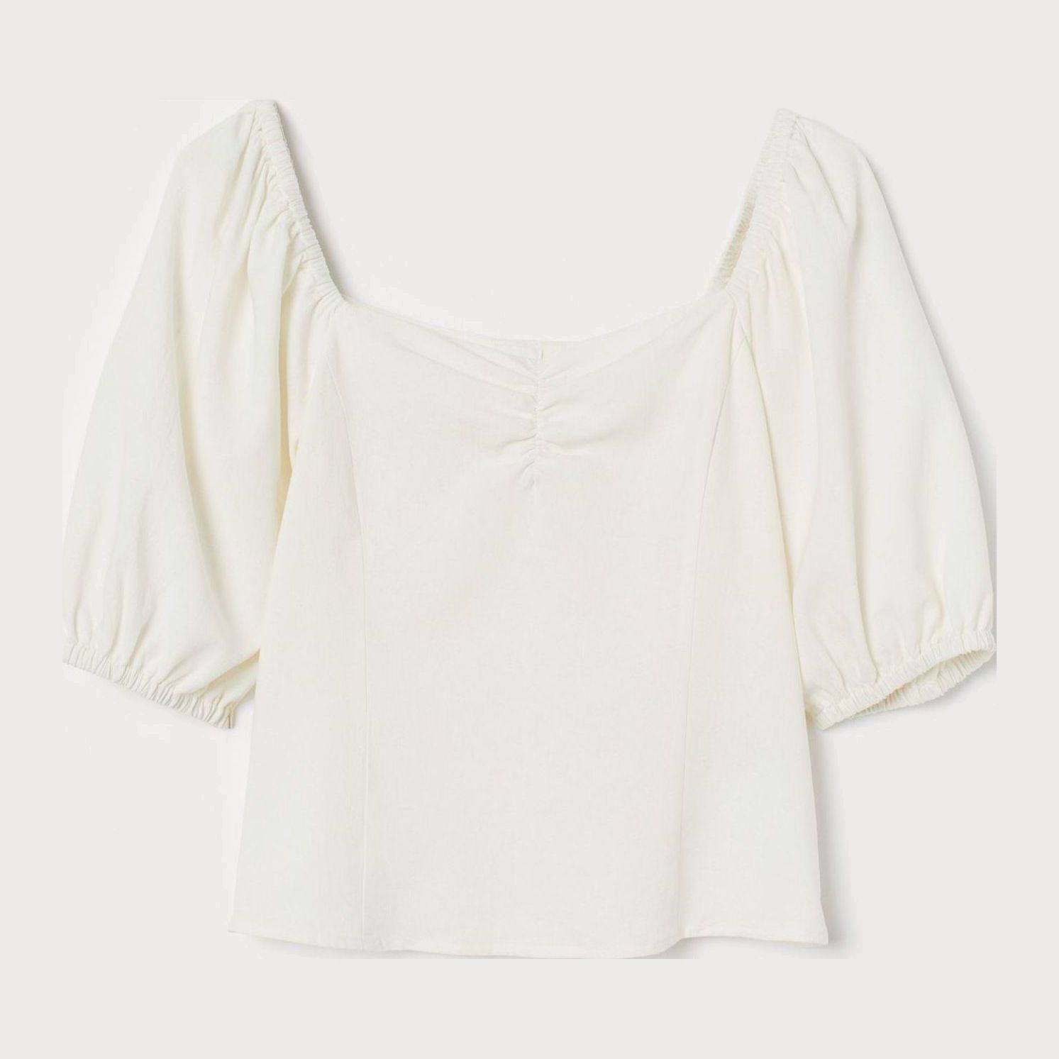 

Блузка H&M 8406071-ABAK 36 Молочная