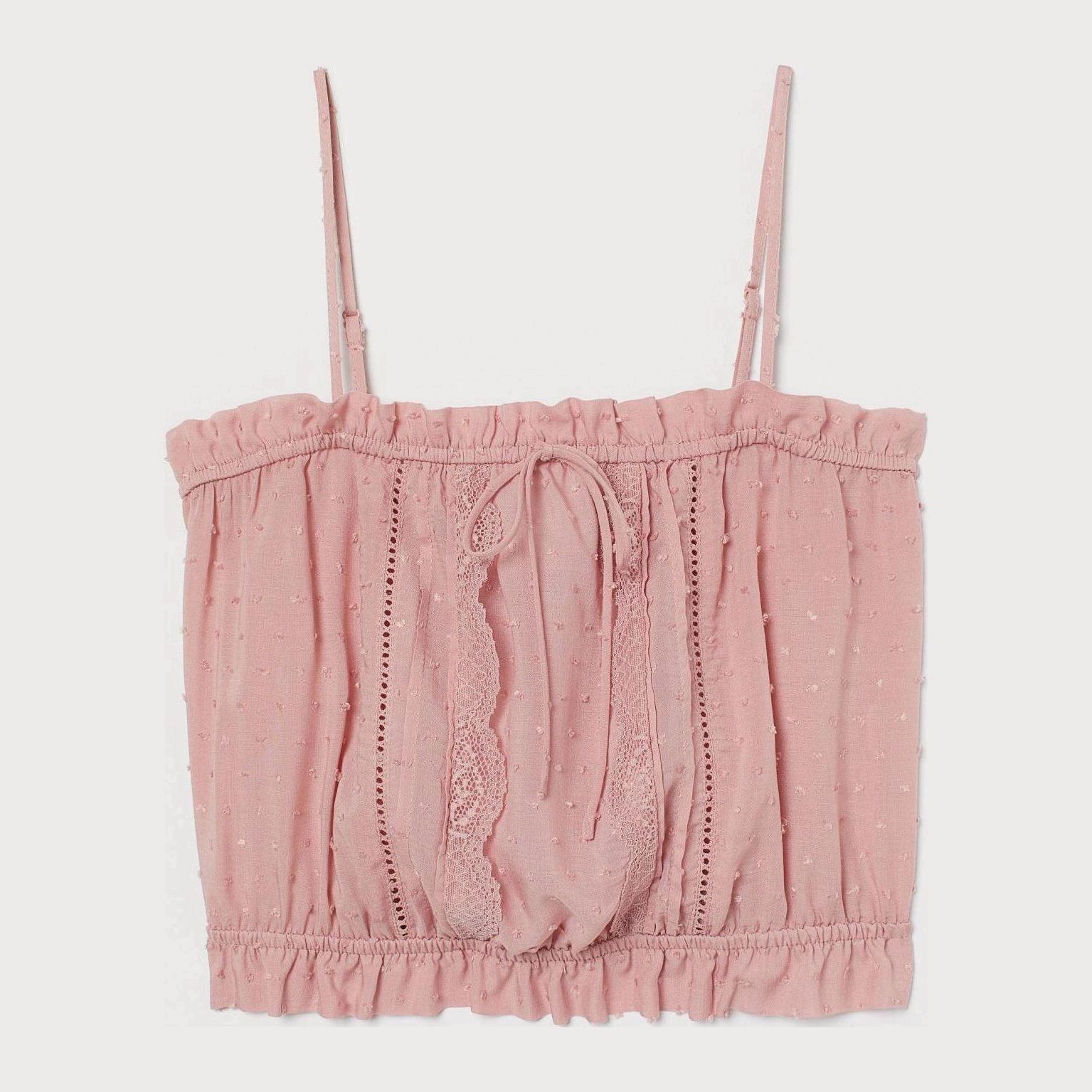 

Топ H&M 7523840-ACWG 40 Розовый