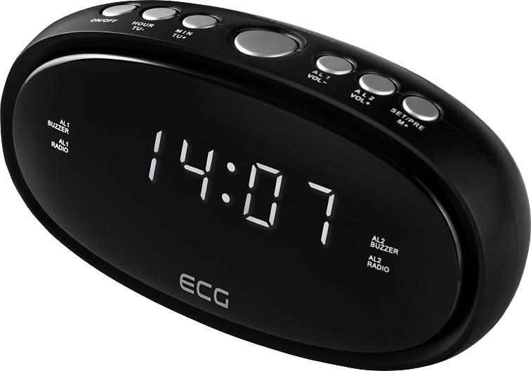 

Радио часы ECG RB 010 black LED