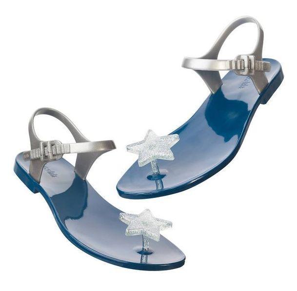 

Женские сандалии Zhoelala 36 23 см синие звезда белая с блестками