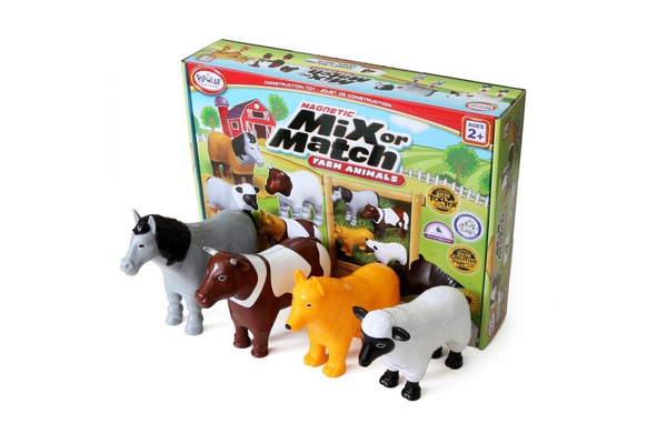 

Пазл 3D магнитный Popular Mix or Match Животные фермы (PPT-62001)