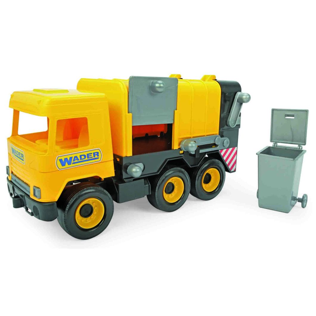 

Машинка игрушечная Мусоровоз Wader Middle Truck желтый (39492)