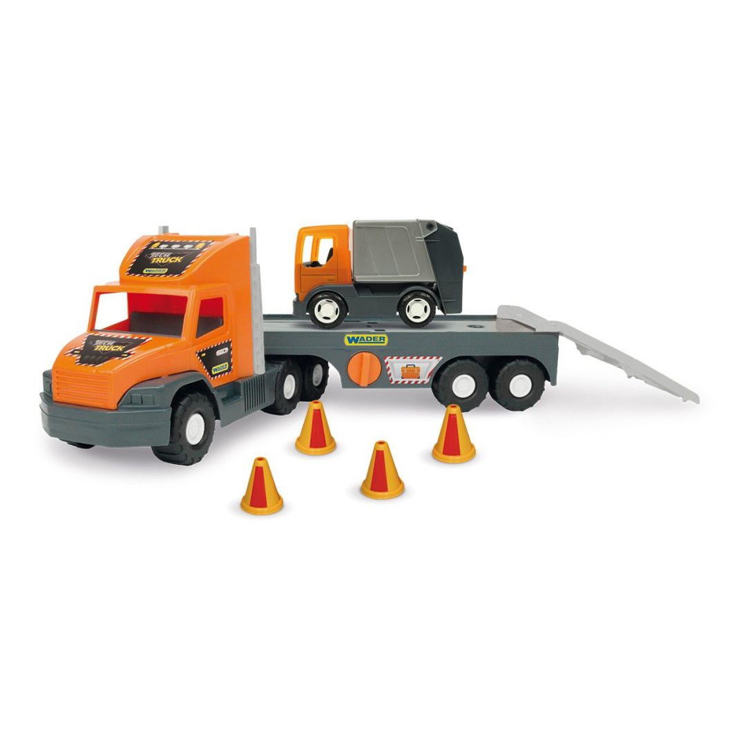 

Машинка игрушечная Эвакуатор с мусоровозом Wader Super Tech Truck (36730)