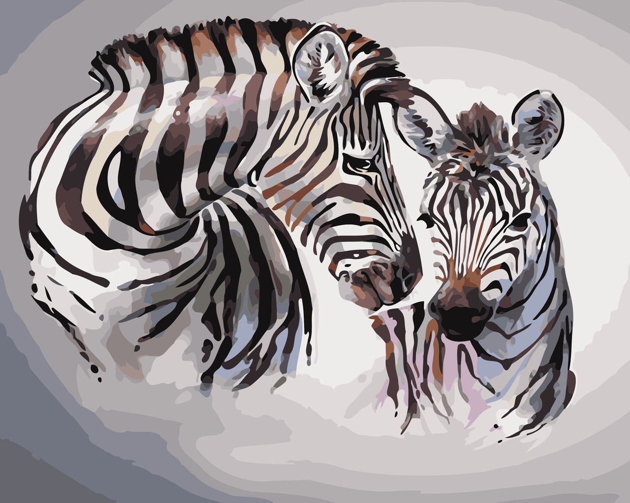 

Картина по номерам в коробке ArtStory Зебры 40x50см (AS 0432)