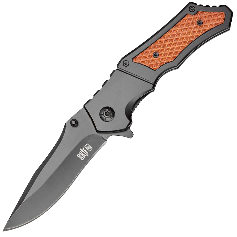 

Нож складной Skif Plus Mate Wood (длина: 210мм, лезвие: 90мм, черное), черный