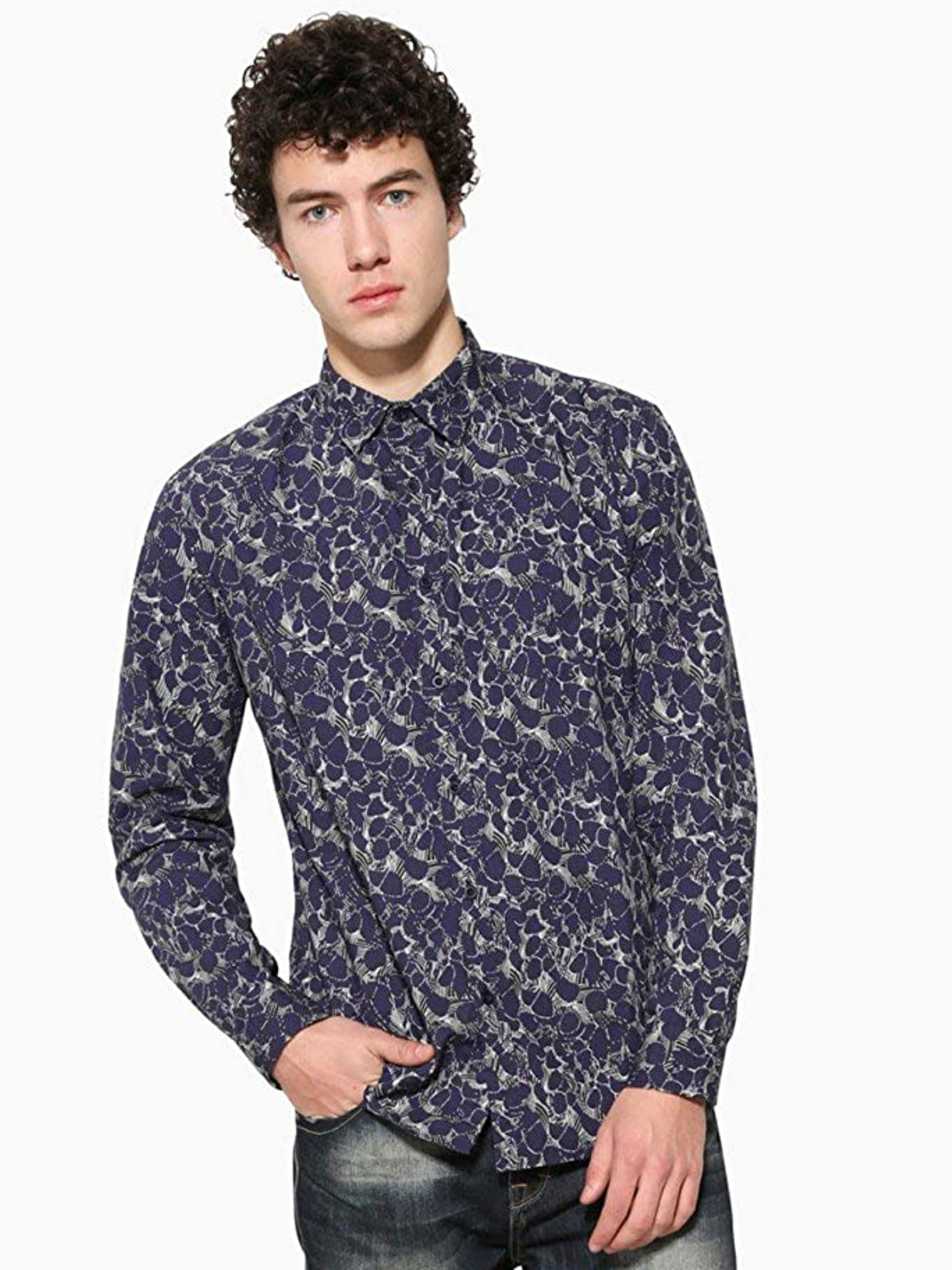 

Рубашка Desigual 17WMCW75  Синий, Рубашка Desigual 17WMCW75 S Синий