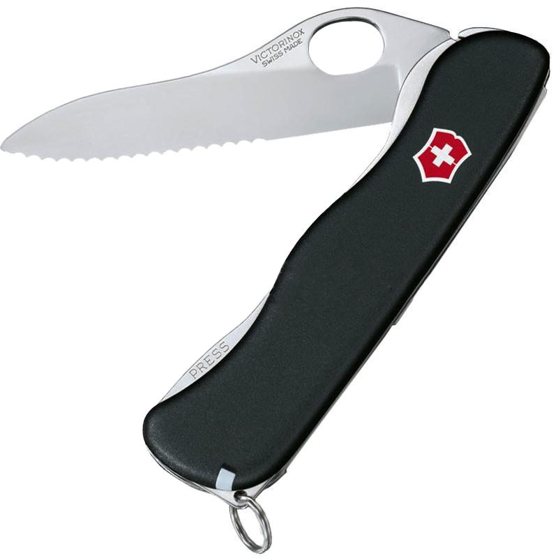 

Нож складной, мультитул Victorinox Sentinel (111мм, 4 функции), черный 0.8413.MW3