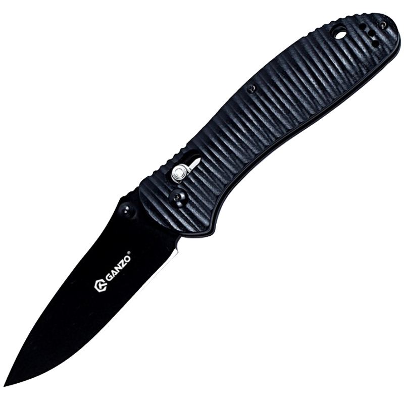 

Нож складной Ganzo G7393Р (длина: 205мм, лезвие: 87мм, черное), черный