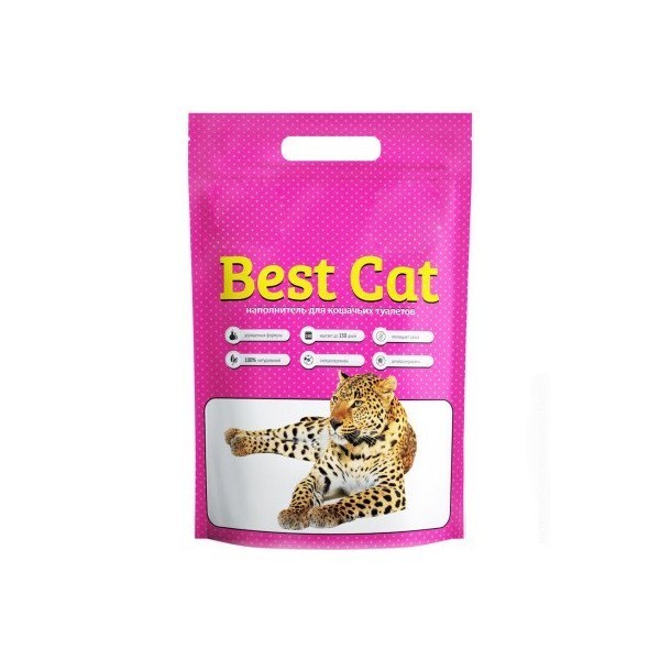 

Наполнитель для кошачьего туалета Best Cat Pink Flower силикагелевый 10 л